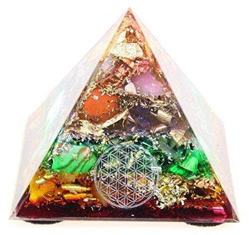 Orpanit® Orgonit 7 Chakren „Regenbogen“ Pyramide L