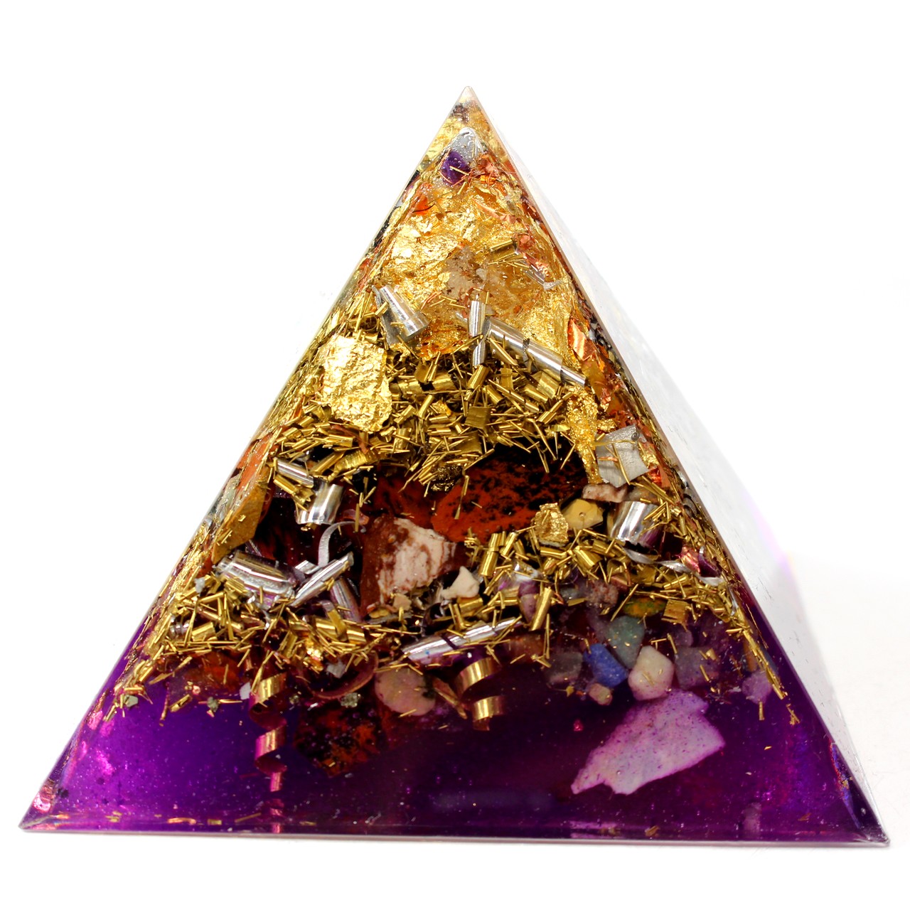 Orpanit® Orgonit 7. Chakra Pyramide L Zadkiel violett